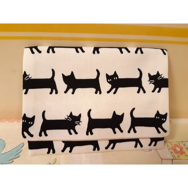 ☆しょくかんまんさん専用☆移動ポケット＊黒猫＊ ハンドメイドのキッズ/ベビー(外出用品)の商品写真