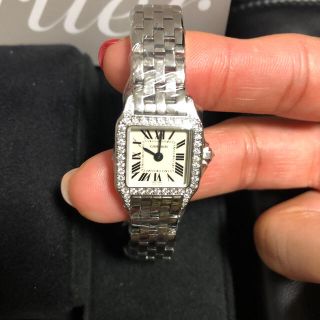 カルティエ(Cartier)のカルティエ　中古　美品　ミニサントスドゥモアゼル(腕時計)