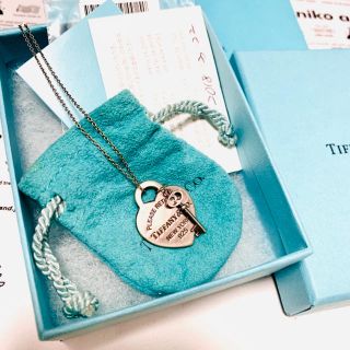 ティファニー(Tiffany & Co.)の保証書あり❗️ティファニー ❤︎ハートキーペンダントネックレス❤︎シルバー925(ネックレス)