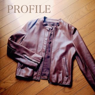 プロフィール(PROFILE)のPROFILEラム革ジャケット(その他)