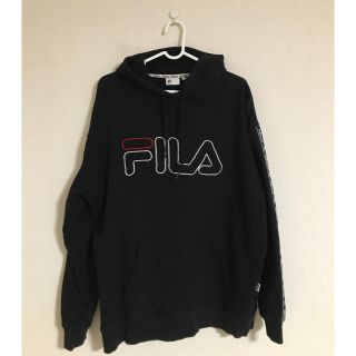 フィラ(FILA)のFILA パーカー　ブラック　L (パーカー)