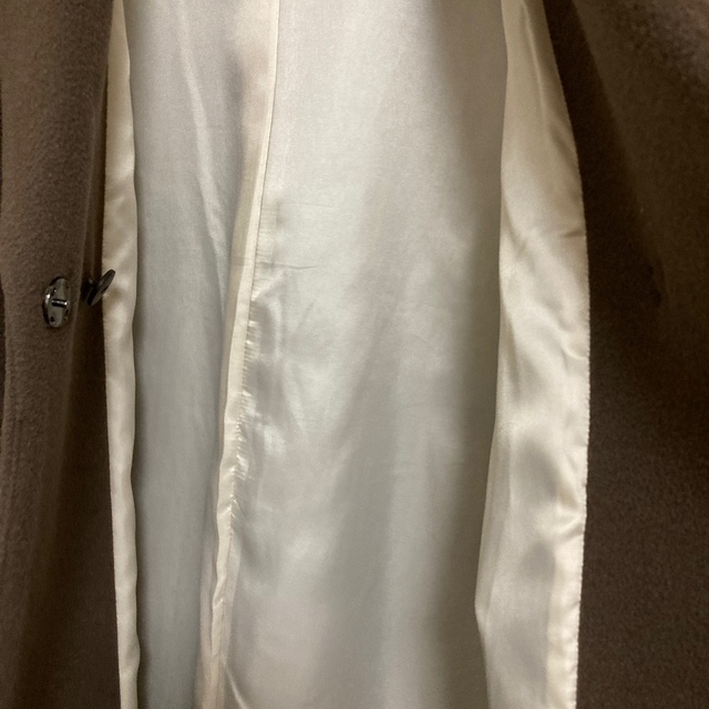 NATURAL BEAUTY BASIC - FABRICA二重織モッサコート ブラウン S NATURAL BEAUTY BASIC - FABRICA二重織モッサコート ブラウン S