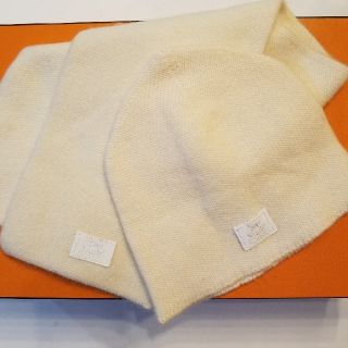 エルメス　HERMES　カシミヤ100　ベビー　マフラー　帽子