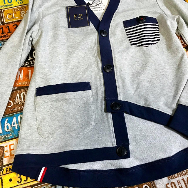 新品 F.P フライピグレット アシンメトリー　カーディガン  キッズ/ベビー/マタニティのキッズ服男の子用(90cm~)(カーディガン)の商品写真