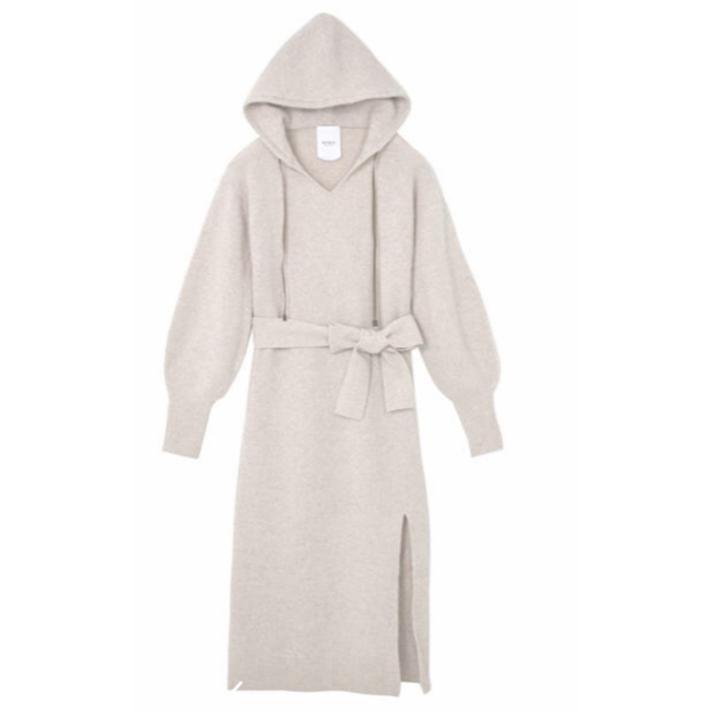 her lip to  Relax Hooded Knit Dress