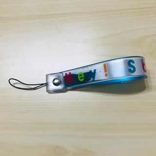 ヘイセイジャンプ(Hey! Say! JUMP)のHey!Say!JUMP  銀テープ  ストラップ ハンドメイド(アイドルグッズ)