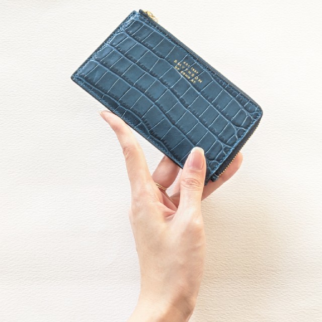 【新品】Smythson マラ フラグメントケース カード/コインケース ブルー