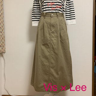 リー(Lee)のVis × Lee コラボ　チノタックスカート(ロングスカート)