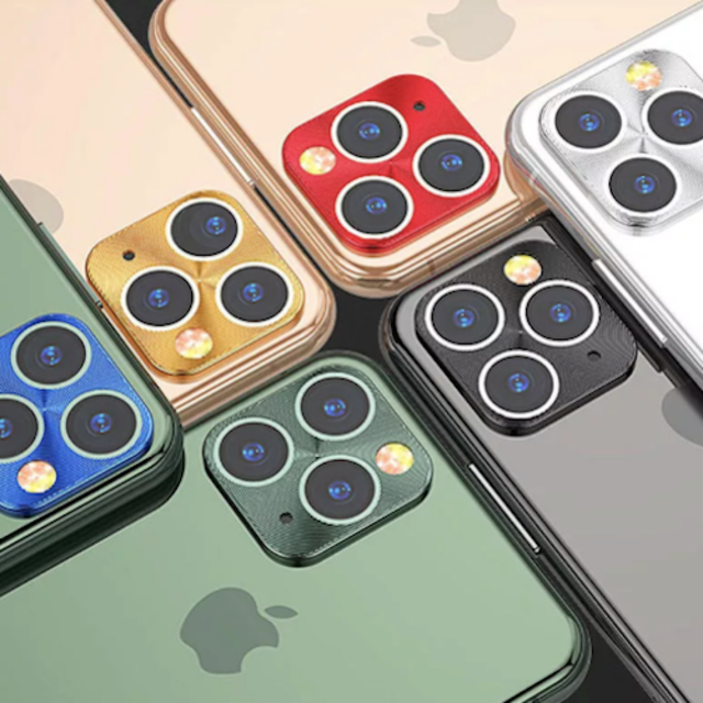 iPhone 11 Pro / Pro MAX用 レンズプロテクター【ピンク】 スマホ/家電/カメラのスマホアクセサリー(その他)の商品写真