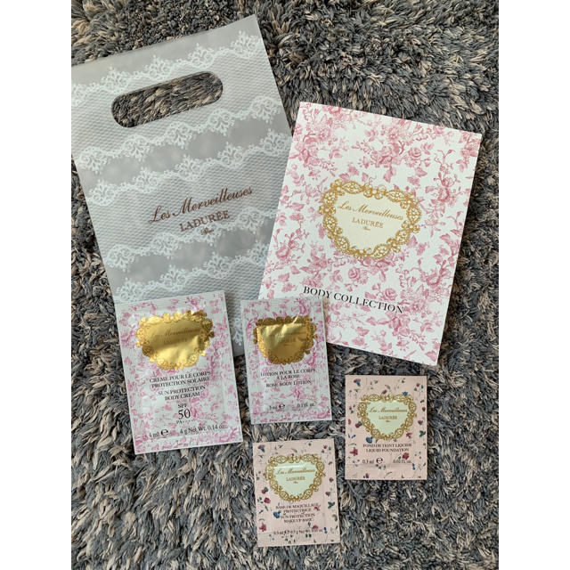 Les Merveilleuses LADUREE(レメルヴェイユーズラデュレ)の☆pema様専用☆レ・メルヴェイユーズ　ラデュレ　コスメサンプルセット コスメ/美容のキット/セット(サンプル/トライアルキット)の商品写真