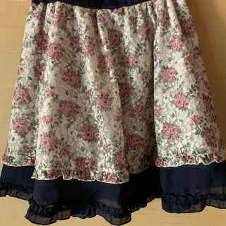 アクシーズファム(axes femme)のアクシーズファム スカート フリルスカート フェミニン 花柄スカート(ひざ丈スカート)