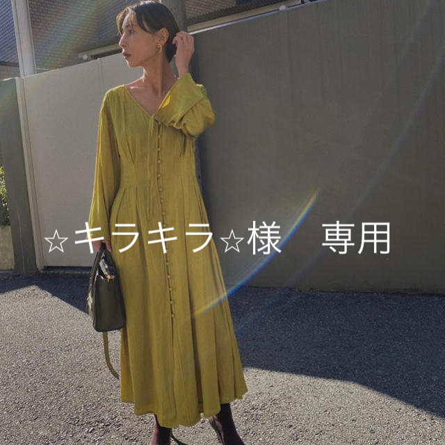 【激安アウトレット!】 Ameri VINTAGE - Ameri  TUCK SHAPE DRESS ロングワンピース/マキシワンピース