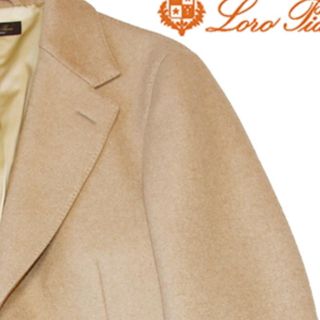 ロロピアーナ(LORO PIANA)の74万　ロロピアーナ カシミヤ100% インバーテッドプリーツ　チェスターコート(チェスターコート)