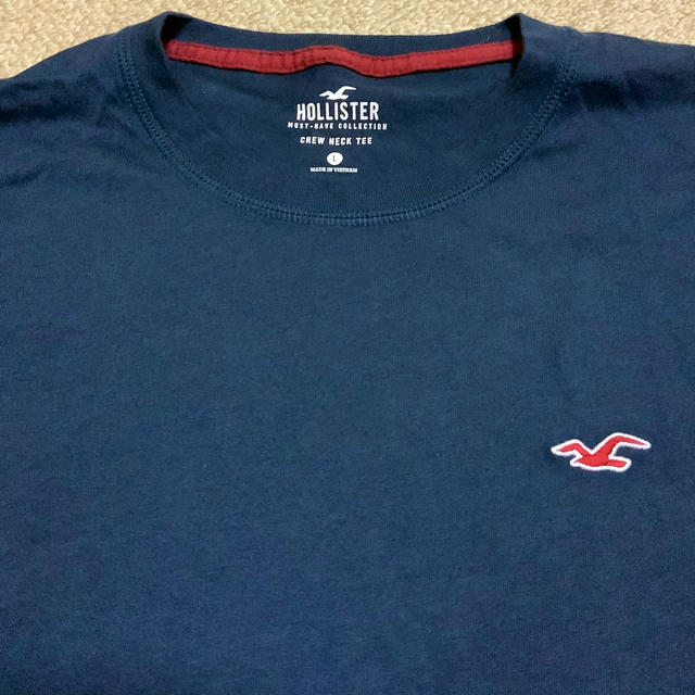 Hollister(ホリスター)の値下げ！HOLLISTER クルーネック長袖Tシャツ 新品 Lサイズ メンズのトップス(Tシャツ/カットソー(七分/長袖))の商品写真