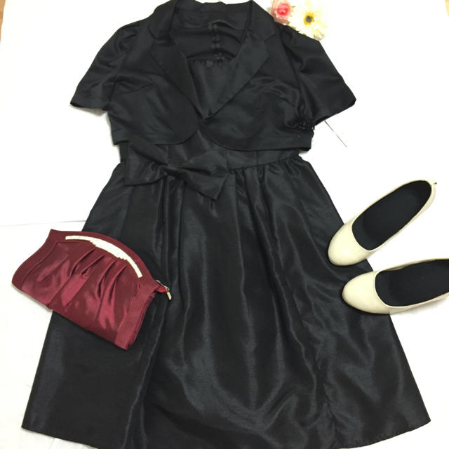 新品@ワンピース+ボレロ15号3L レディースのフォーマル/ドレス(ミディアムドレス)の商品写真