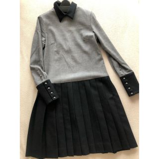 ルシェルブルー(LE CIEL BLEU)の美品●ルシェルブルー●ウール混ワンピース(ひざ丈ワンピース)