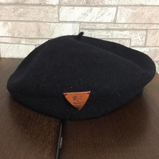イルビゾンテ(IL BISONTE)のイルビゾンテ ベレー帽 ブラック(ハンチング/ベレー帽)