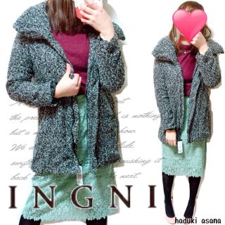 イング(INGNI)のINGNI/イング 新品タグ付 衿付　あったかコート　M(ロングコート)