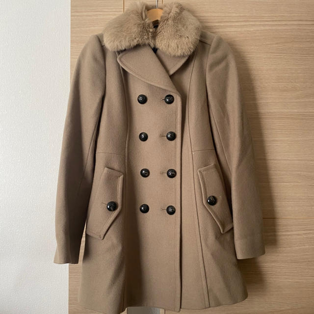 BURBERRY BLUE LABEL(バーバリーブルーレーベル)のきれいめ　ブルーレーベルクレストブリッジ　コート　36 レディースのジャケット/アウター(ピーコート)の商品写真