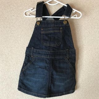 ベビーギャップ(babyGAP)の新品　デニムジャンバースカート(ワンピース)