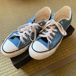 コンバース(CONVERSE)のコンバース ローカット ブルー 24.5cm(スニーカー)