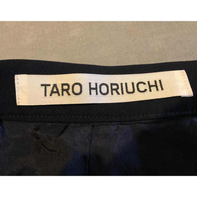 お値下げ　TARO HORIUCHI ネイビー　クロップドワイドパンツ 2