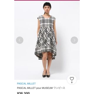 ヴィアバスストップ(VIA BUS STOP)のPASCAL MILLET pour MUSEUM ワンピース(ひざ丈ワンピース)