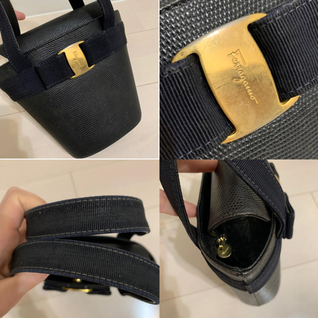 Ferragamo(フェラガモ)の【良品】フェラガモ◆ヴァラ バケツ型　ハンドバッグ レディースのバッグ(ハンドバッグ)の商品写真