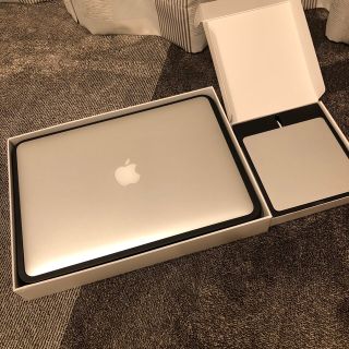 マック(Mac (Apple))の美品　MacBook Air  USB Super Drive セット(ノートPC)