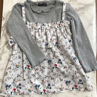 シマムラ(しまむら)のキャミソール付きトップス(子供服)(Tシャツ/カットソー)