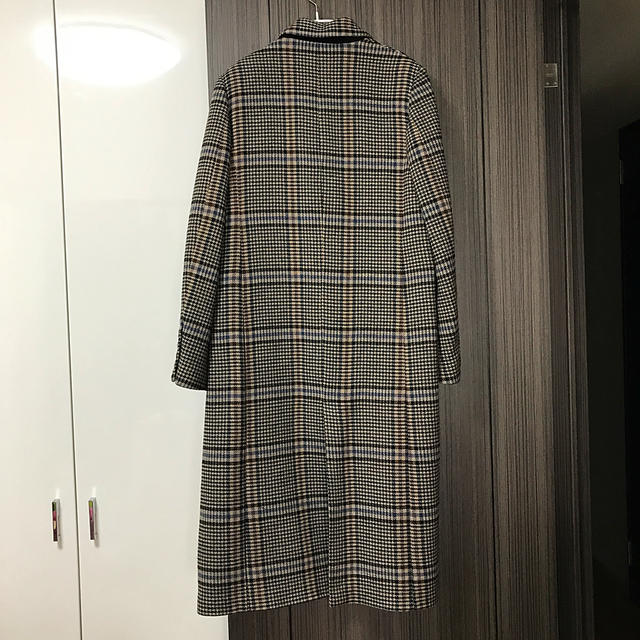 ZARA(ザラ)のZARA チェックコート　M レディースのジャケット/アウター(チェスターコート)の商品写真