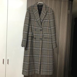 ザラ(ZARA)のZARA チェックコート　M(チェスターコート)