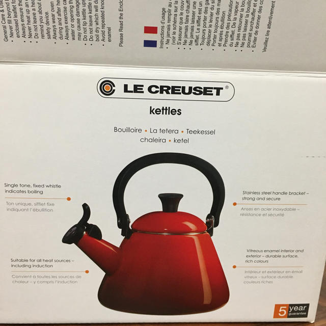 LE CREUSET(ルクルーゼ)の【未使用】ル・クルーゼ　ケトル　やかん インテリア/住まい/日用品のキッチン/食器(調理道具/製菓道具)の商品写真