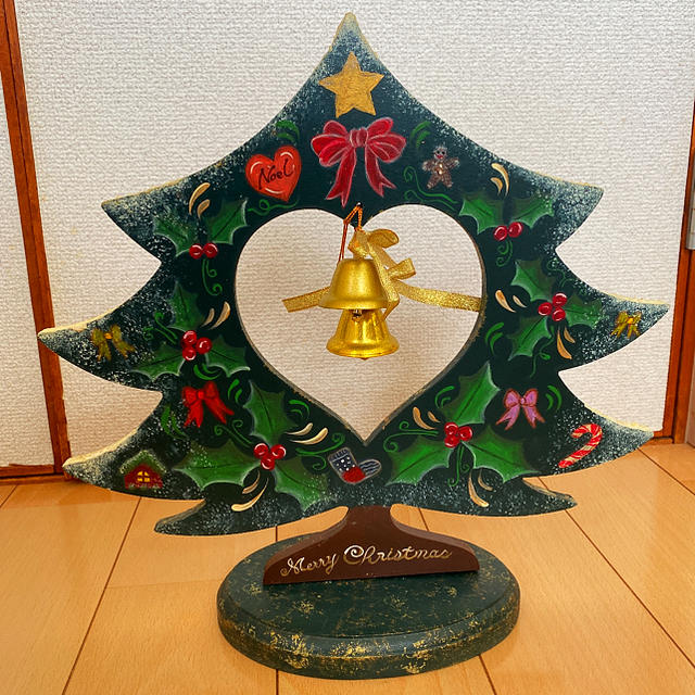 【中古】トールペイント　クリスマスツリー　/ベル ハンドメイド