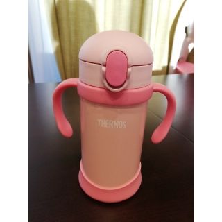 サーモス(THERMOS)のTHERMOS ベビーストローマグ ピンク ※箱なし(水筒)