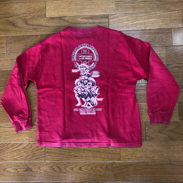 CAPTAIN SANTA(キャプテンサンタ)の赤色の長袖Tシャツ&大仏Tシャツ キッズ/ベビー/マタニティのキッズ服男の子用(90cm~)(Tシャツ/カットソー)の商品写真