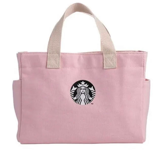 Starbucks Coffee(スターバックスコーヒー)のスターバックス トートバッグ 台湾 ピンク バレンタイン 新品 期間限定 レディースのバッグ(トートバッグ)の商品写真