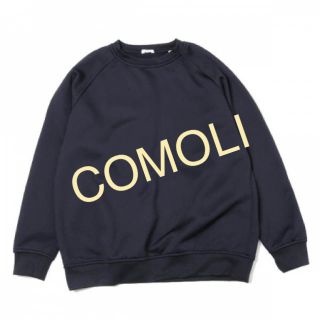 コモリ(COMOLI)のcomoli ナイロン コットン裏毛 長袖クルー 18AW コモリ (スウェット)