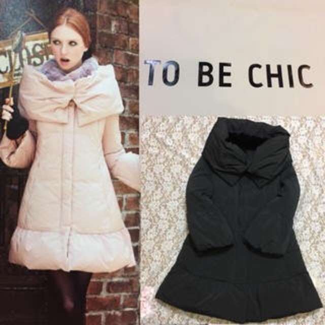 ジャケット/アウターTO BE  CHIC ダウンコート、ピンクｻｲｽﾞ40、美品