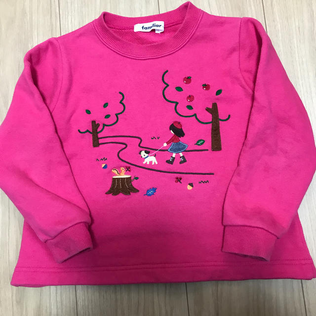 familiar(ファミリア)のファミリア  トレーナー　110cm キッズ/ベビー/マタニティのキッズ服女の子用(90cm~)(Tシャツ/カットソー)の商品写真