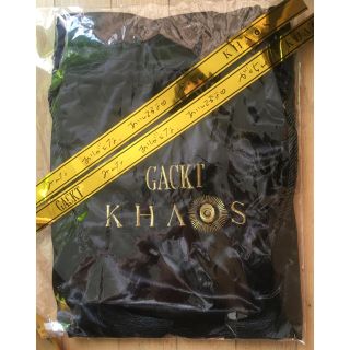 GACKT☆KHAOS ダイヤモンド席限定品 黒ベロアバッグ 金テープ 付(ミュージシャン)