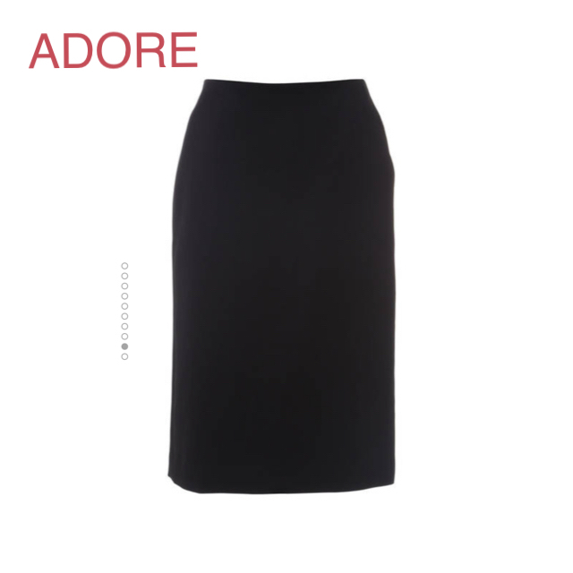 ADORE(アドーア)のADORE 黒スカート レディースのスカート(ひざ丈スカート)の商品写真