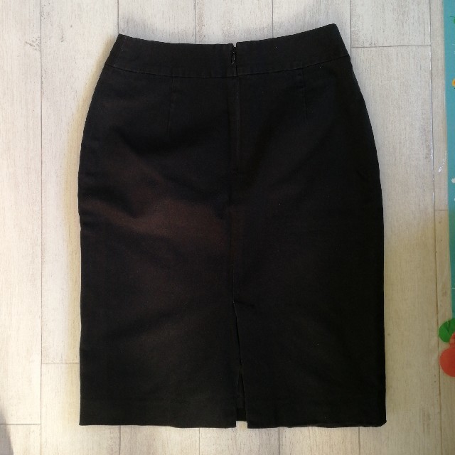 黒スカート レディースのスカート(ひざ丈スカート)の商品写真