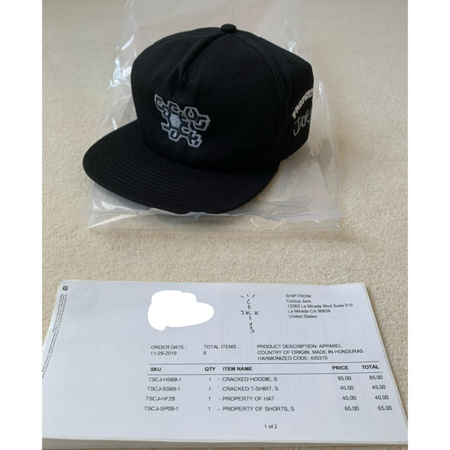 travis scott cactus jack jackboys cap 黒 メンズの帽子(キャップ)の商品写真