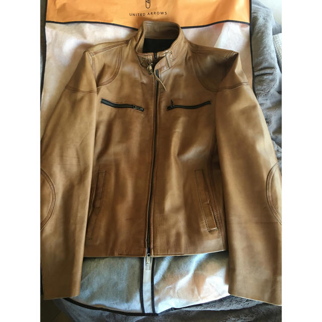 美品】フィレンツェで購入べラペレ高級ラムレザー - レザージャケット