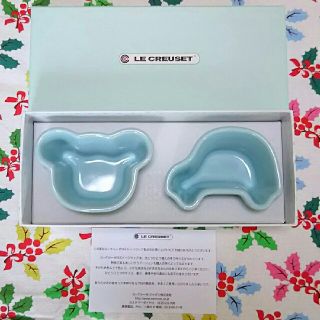 ルクルーゼ(LE CREUSET)のル・クルーゼ ベビーラムカン ブルー(離乳食器セット)