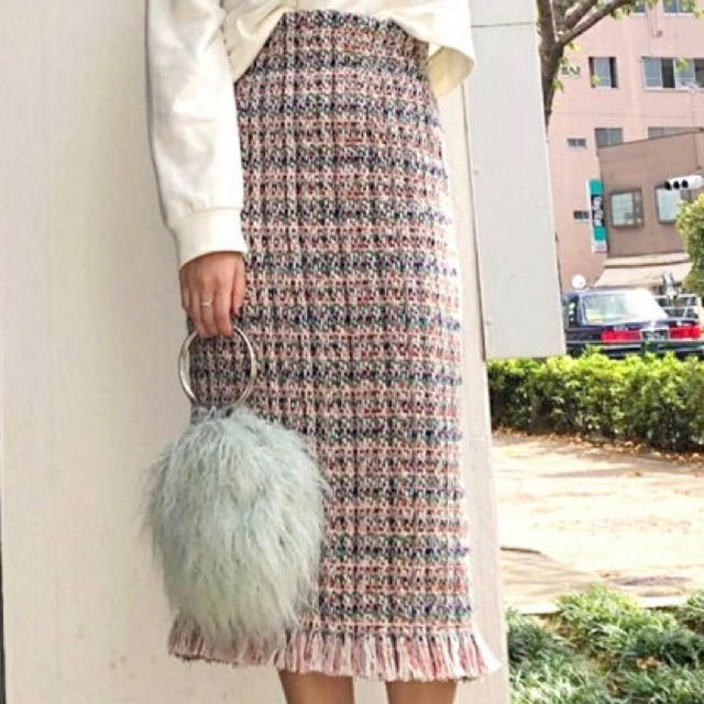 MERCURYDUO(マーキュリーデュオ)のMERCURYDUO ツイード スカート レディースのスカート(ひざ丈スカート)の商品写真