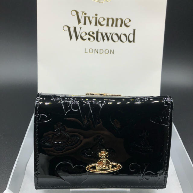 Vivienne Westwood(ヴィヴィアンウエストウッド)の【新品・正規品】ヴィヴィアン ウエストウッド 折財布 110 黒 プレゼント レディースのファッション小物(財布)の商品写真