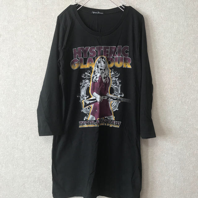 HYSTERIC GLAMOUR(ヒステリックグラマー)の《専用》ヒステリックグラマー Tシャツ(ワンピース,チュニック) レディースのトップス(Tシャツ(長袖/七分))の商品写真