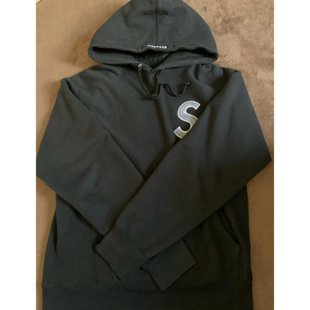 早い者勝ち Supreme S logo hooded sweatshirt